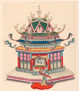 Entwurf für einen chinesischen Pavillon von Frederick Crace