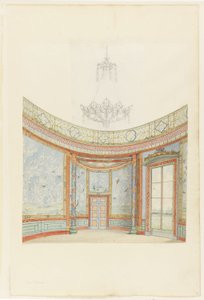 Entwurf für die Dekoration des Salons, Royal Pavilion, Brighton von Frederick Crace