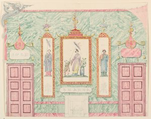 Wanderhöhung, wahrscheinlich für den Bankettsaal, Royal Pavilion, Brighton von Frederick Crace