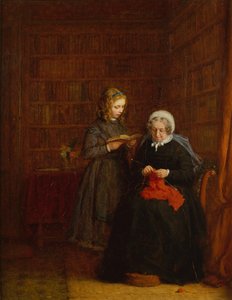 Porträt von Mrs. Hearne und ihrer Großnichte Fanny Sowman von Frederick Daniel Hardy