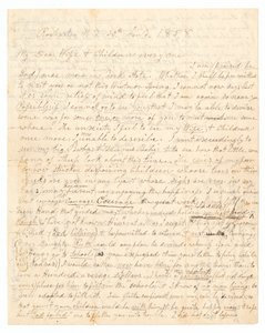 Brief von John Brown und Frederick Douglass an Browns Frau und Kinder, 30. Januar 1858 von Frederick Douglass