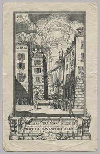 Exlibris: William Truman Aldrich und Dorthea Davenport Aldrich