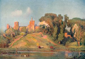 Eine alte Festung in Suffolk, ca. 1899