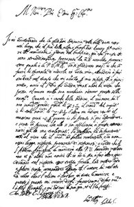 Brief von Galileo Galilei, 1627 1865 von Frederick George Netherclift