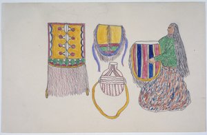 Frau mit Waren von Frederick Gokliz