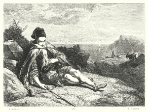 Lord Byrons Childe Harold, Gesang II, Strophe 52 von Frederick Goodall