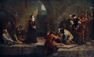 Thomas Cranmer am Verrätertor, 1553 1926 von Frederick Goodall