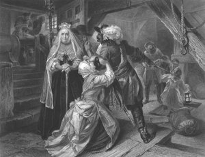Verhaftung von Alice Lisle wegen der Beherbergung von Flüchtlingen aus der Schlacht von Sedgemoor von Frederick Heath