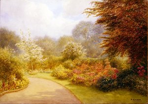 Azaleen im Pfarrgarten, Brockhurst Hill von Frederick Henry Evans