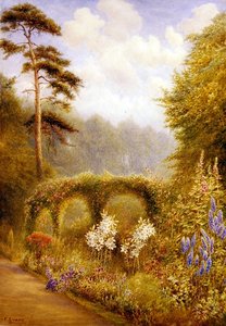 Lilien und Rittersporn, Golden Hill Park, London von Frederick Henry Evans