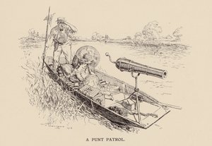 Eine Patrouille im Kahn von Frederick Henry Townsend