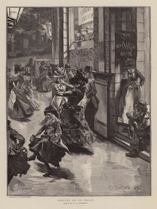 Tanzen zu einer Orgel von Frederick Henry Townsend