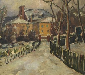 Landschaft im Schnee, ca. 1920