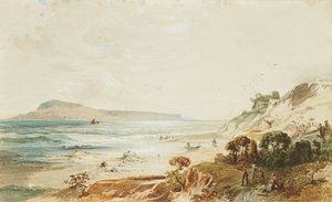 Blick auf Portland und Sandsfoot Castle, Dorset