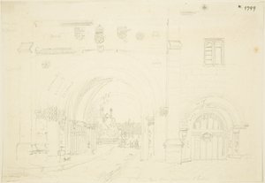 Abteitor der Kathedrale von Bristol, Blick nach Süden