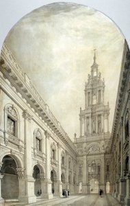 Entwurf für die neue Royal Exchange, 1839 von Frederick Mackenzie