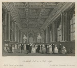 Goldsmiths Hall an einem Ballabend von Frederick Mackenzie