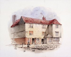 Islington Green, London, um 1840 von Frederick Napoleon Shepherd