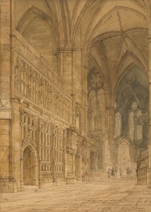 Ambulatorium, Westminster Abbey von Frederick Nash
