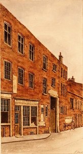 Bull and Mouth Inn, St. Martin le Grand von Frederick Nash