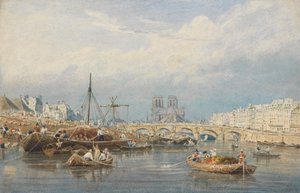 Die Seine mit Notre Dame von Frederick Nash
