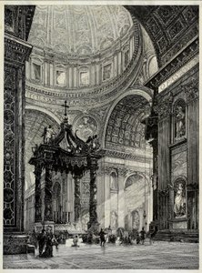 Petersdom, Rom, Italien, Innenansicht von Frederick P Dinkelberg