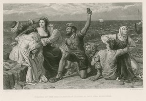 Piraten des Mittelmeers spielen um Gefangene Würfel von Frederick Richard Pickersgill