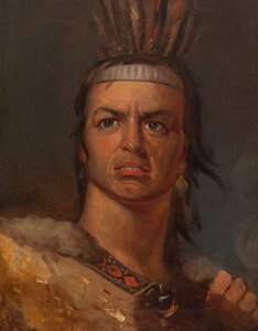 Edwin Forrest in der Rolle des Metamora, ca. 1832