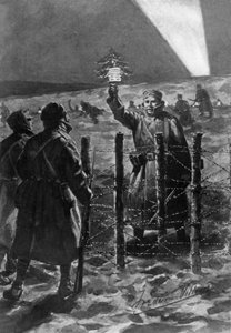 Ein Weihnachtsvorfall in den Schützengräben im Westen, Dezember 1914 von Frederick Villiers