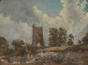 Landschaft mit Kirche von Frederick W. Watts