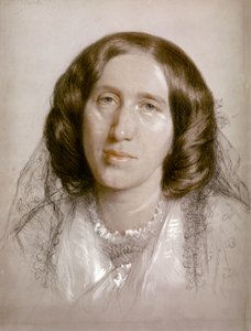 George ELIOT, Porträt 1865 von Frederick William Burton