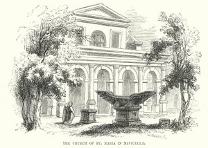 Die Kirche St. Maria in Navicella (Gravur)