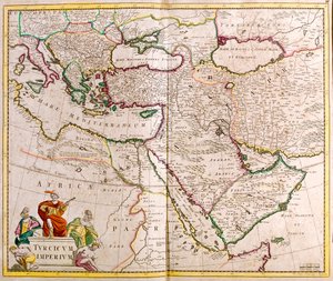 Italien, Balkanhalbinsel, Türkei, Libanon, Syrien, Israel, Jordanien, Irak, Arabische Halbinsel, Iran von Frederick de Wit