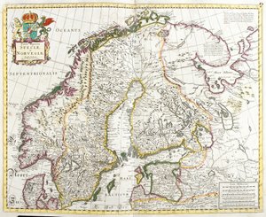 Karte von Schweden und Norwegen von Frederick de Wit
