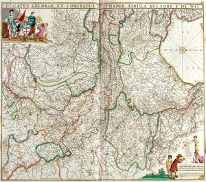 Karte des Herzogtums Geldern und der Grafschaft Zutphen (Deutschland)