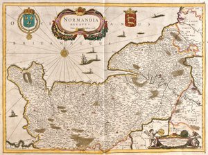 Karte des Herzogtums Normandie (Frankreich) von Frederick de Wit