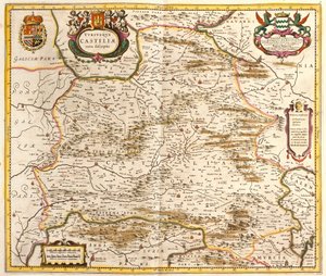 Karte des Königreichs Kastilien (Spanien) von Frederick de Wit