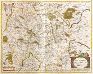Karte der Pfalz (Deutschland) von Frederick de Wit
