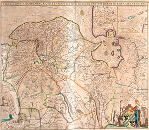 Karte der Provinz Groningen (Niederlande) von Frederick de Wit