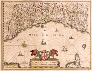 Karte der Republik Genua (Italien) von Frederick de Wit