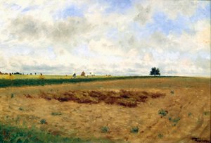 Landschaft mit Heuhaufen von Frederico Rossano