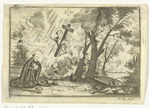 Heiliger mit Vision von Christus von Frederik Bouttats (I)