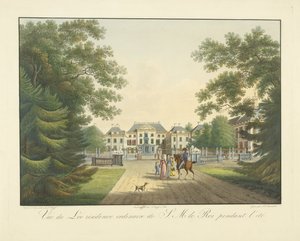 Ansicht des Palastes Het Loo von Frederik Christiaan Bierweiler