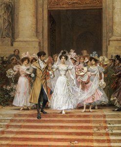Die Hochzeit, Kirche St. Roch, Paris von Frederik Hendrik Kaemmerer