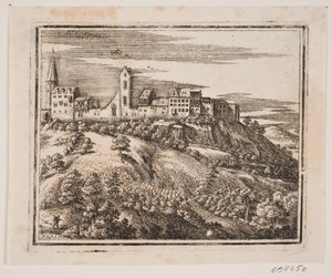 Ein Bergdorf, liegt links von Frederik Laub