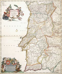 Karte von Portugal, ca. 1680