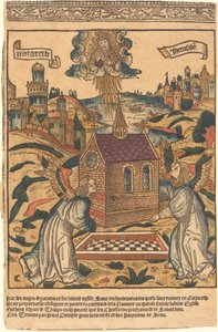 Die Überführung des Heiligen Hauses von Loreto von French 15th Century
