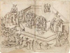 Allegorie des Lebens eines Gelehrten in einem reichen Haushalt von French 16th Century