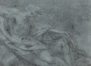 Zwei liegende Figuren [verso]