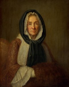 Alte Frau mit Muff